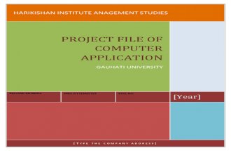 Project of Computer
