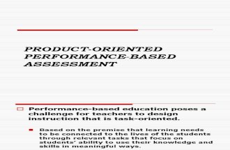100098403 Product Oriented Performance Based Assessment