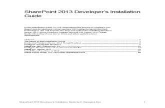 Sp 2013 Installation Guide