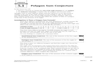 Polygon Sum Conjecture