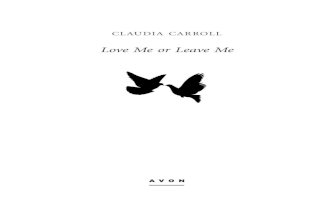 Love Me or Leave Me, Claudia Carroll - EXTRACT