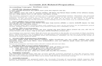 Accounts Job Related Preparation Guideline