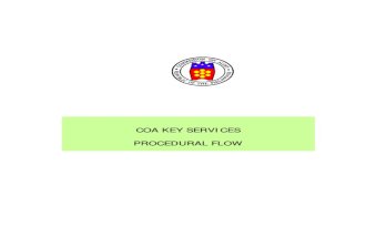 COA Key Services Procedural Flow