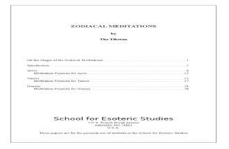 Zodiacal Meditations