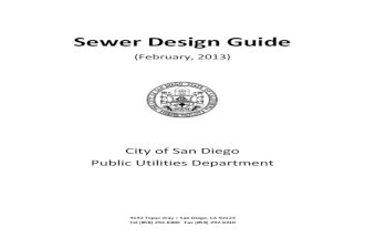 City of San Diego, Sewer Design Guide 2013