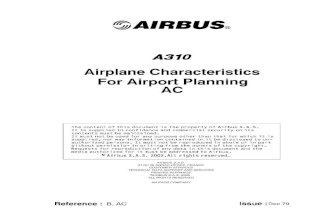 A310 Characteristics for Airport Planning