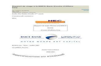 27a398d9ed5305ed1385657608b383c5 Rapport de Stage a La BMCE Bank