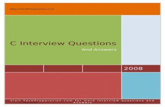 Interview Questions on c Program