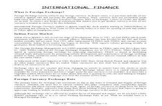 Lecture Notes International Finance Printed