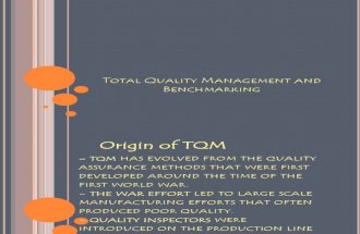 Total Quality Management and Benchmarking