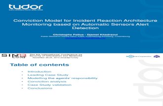 Conviction Model for Incident Reaction Architecture Monitoring Based on Automatic Sensors Alert Detection