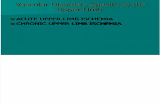 Vascular Disorders Specific to the Upper Limb