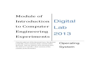 Module 1 - Operating System