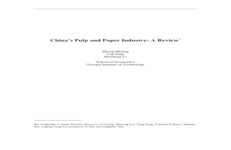 CPBIS-FR-08-03 Zhuang Ding Li FinalReport-China Pulp and Paper Industry