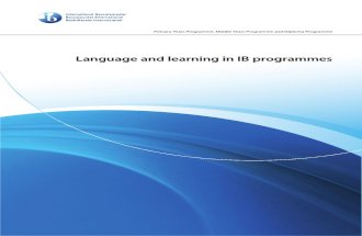 Language and Learning in i b Programmes