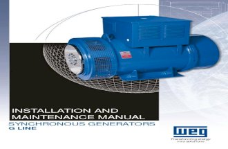 WEG Installation and Maintenance Manual Synchronous Generators g Line Br9300.0015 Brochure English