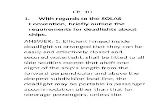 Maritime Legislation Question and Answer Chapters 10-269original)
