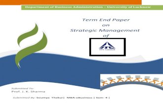 ITC Strategic M ITC-anagement Term Paper PDF