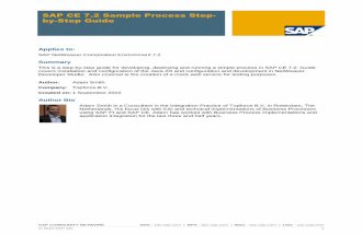 SAP CE 7.2 Sample Process Step-By-Step Guide