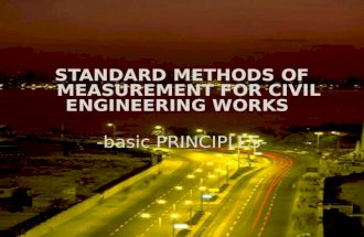 Standard Methods of Measurement for Civil Engineering
