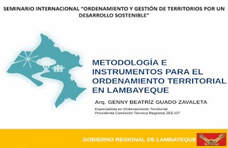 Metodología e instrumentos para el Ordenamiento Territorial en Lambayeque