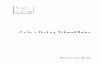 Drafting to Tribunal