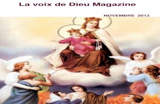 La Voix de Dieu Magazine Novembre 2013