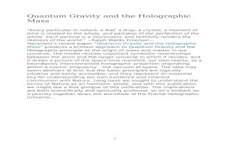Quantum Gravity and the Holographic Mass