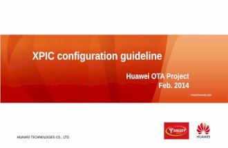 XPIC Configuraiton Guideline