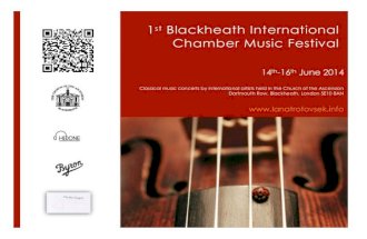 1st Blackheath International Chamber Music Festival
