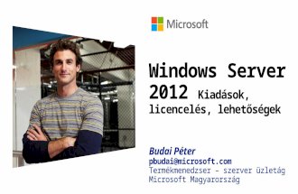 Windows Server 2012 licencelése