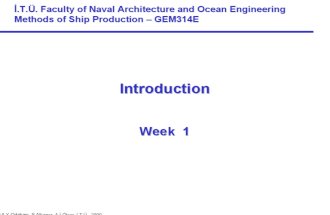 Intro to Ship Production
