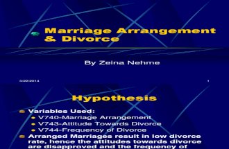 Marriage Arrangement & Divorce Powerpoint