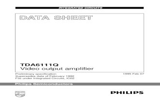 TDA6111Q; Video Output Amplifier