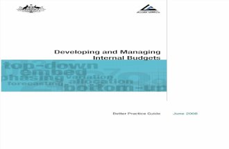 Developing and Managing Internal Budgets in Australia