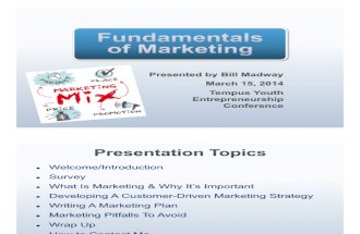Fundamentals of Marketing by Bill Madway