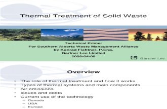 thermal treatment of solid waste