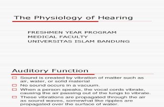 The Physiology of Hearing