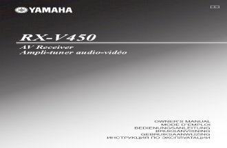 Rx-V450 Manual