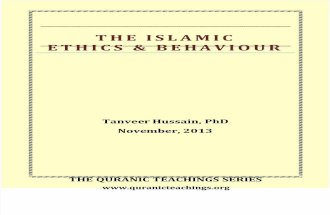 The Islamic Ethics and Behaviour