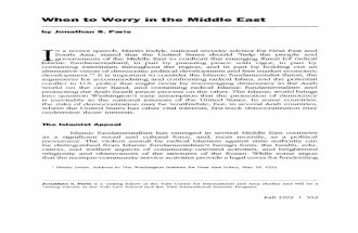 When to Worry in the Middle East