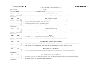 Rig Inspection Checklist