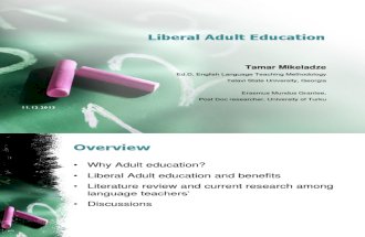 Lecture-liberal Adult Education