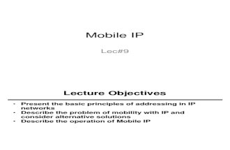MN Lec 9 Mobile IP