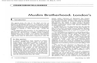 Muslim Brotherhood: London's Shock Troops for the New Dark Ages