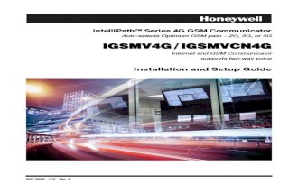 Honeywell iGSMV4G & IGSMVCN4G Installallation Guide