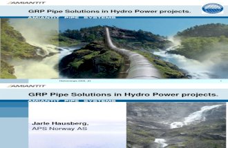 1. Jarle Hausberg - GRP Pipe Solutions in Hydro Power Projects