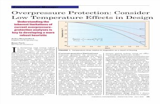 Overpressure Protection-Low Temp Effects