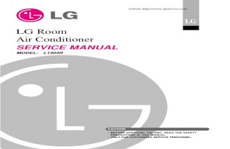 Lg l1404r 14000 Btu Window Room Air Conditioner Service Manual