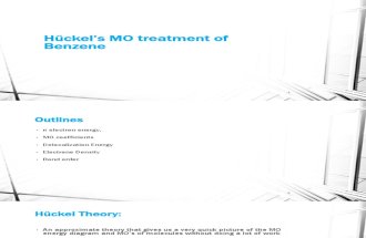 Hückel’s MO treatment of  Benzene